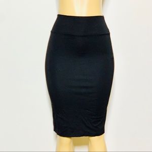 Black Midi Skirt